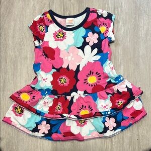 4/$20 Floral Print Dress with Ruffle Hem